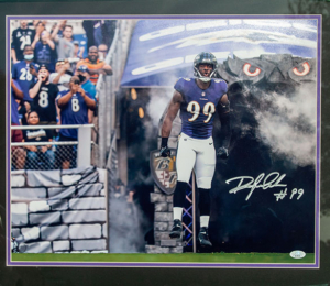 Baltimore Ravens Autographed Signed Odafe Jayson Oweh Logo